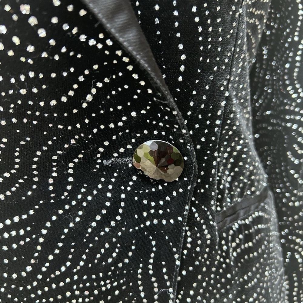 Vintage LIANCARLO for Joe Brand Jacket Size 4 Black Velvet Rhinestone Accents - Picture 5 of 13